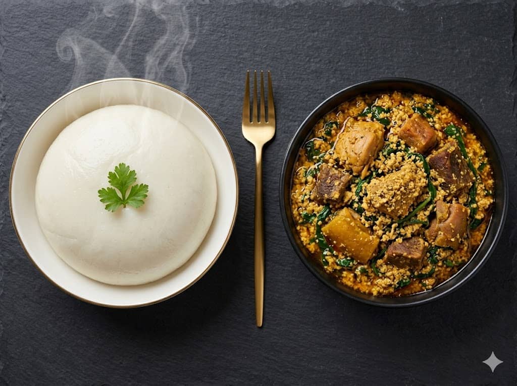Traditional Pounded Yam dish